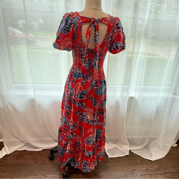 Sincerely Jules Floral Midi Dress Size Medium EUC - Picture 7 of 8